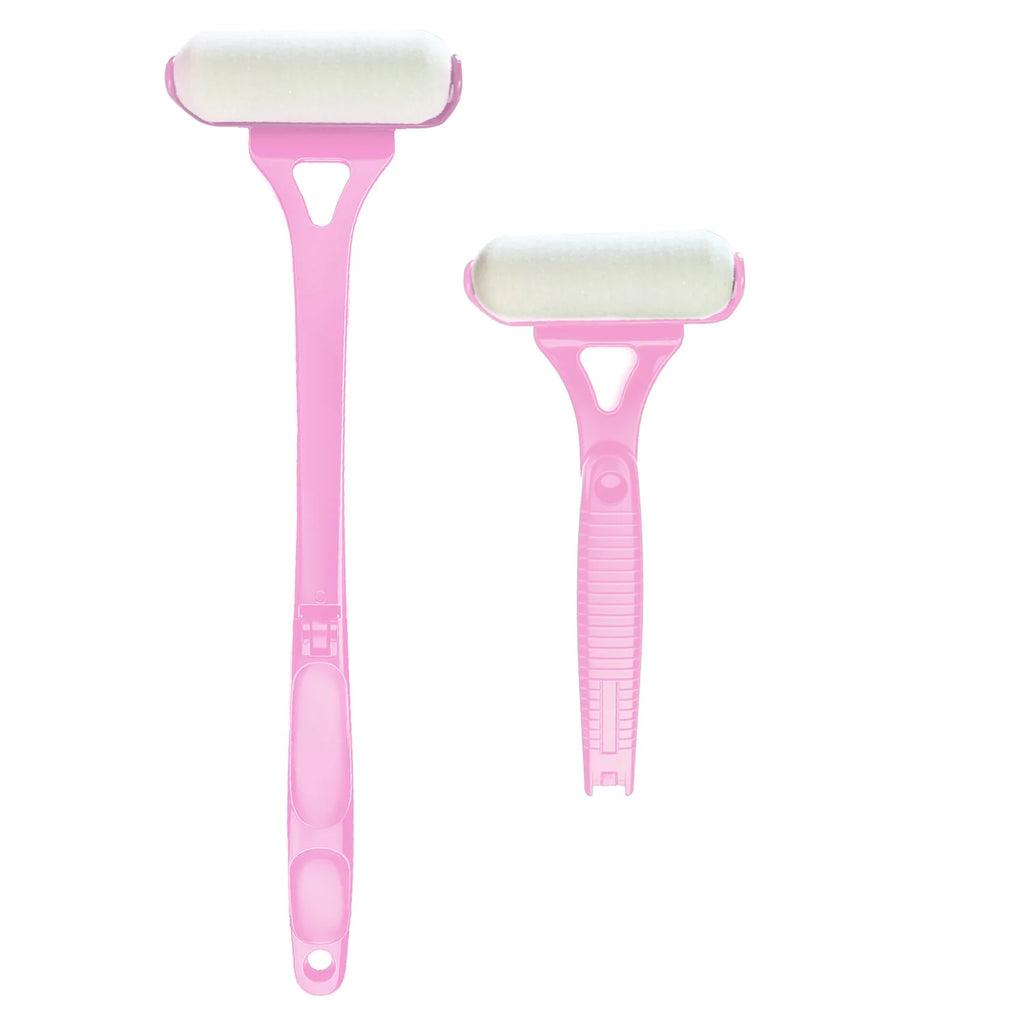 Long Handle Lotion Applicator Stick – Foldable Self-Sunscreen & Tanning Back Applicator with 2 Heads