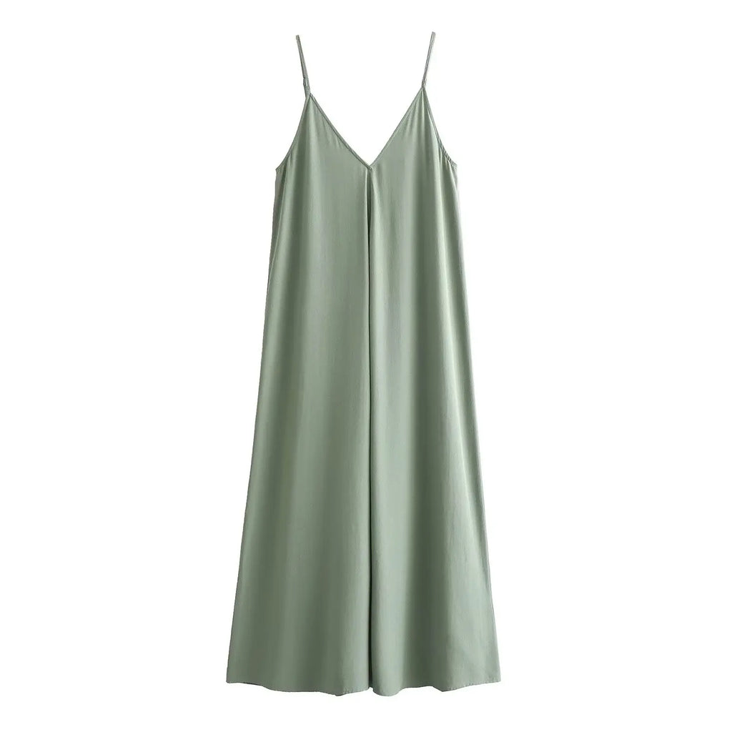 Red Backless Slip Maxi Dress — Sexy Draped Beach Party Dress
