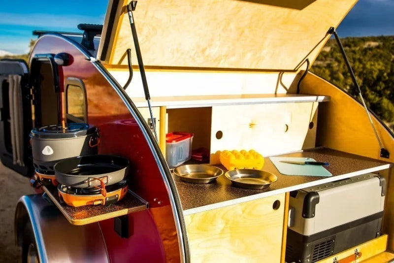 Family Camping Trailer — Large Storage Foldable Utility Cart for RV, Beach & Outdoor
