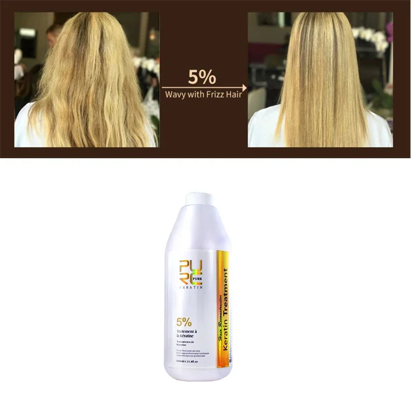 PURC Brazilian Keratin Hair Treatment — Professional Straightening for Curly Hair