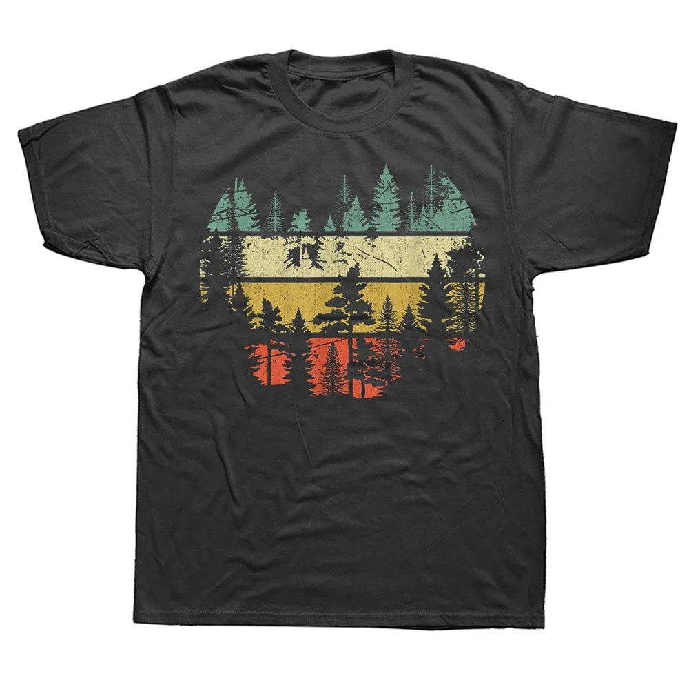 Wildlife & Forest Retro Nature T-Shirt — Hiking Camping Birdwatching Outdoor Graphic Tee