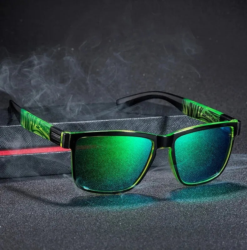 Fashionable Vintage Square Sunglasses | Luxury Designer Driving Fishing Eyewear for Men & Women