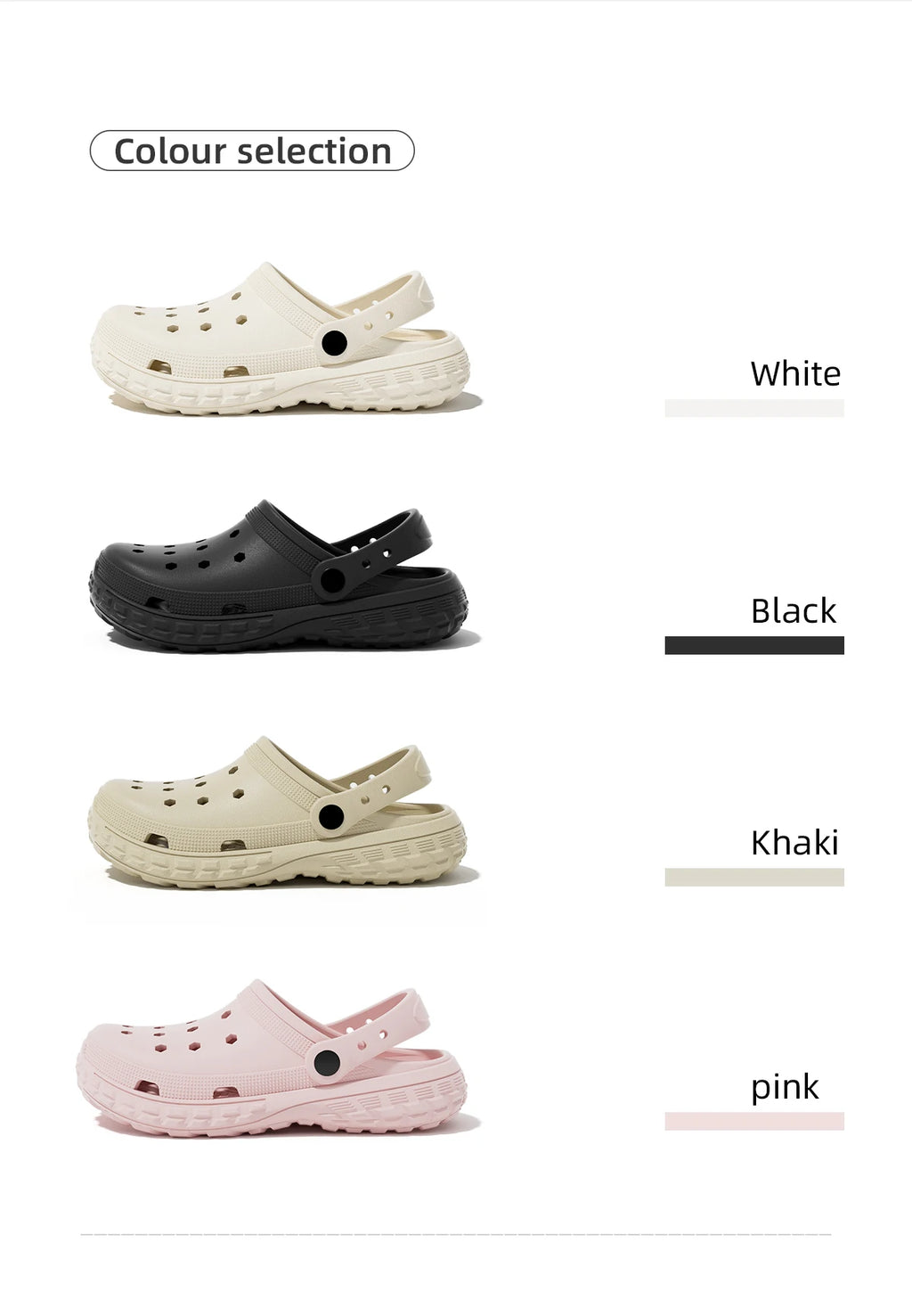 Unisex Closed-Toe Hole Shoes – Non-Slip Thick Soft Sole Beach Sandals