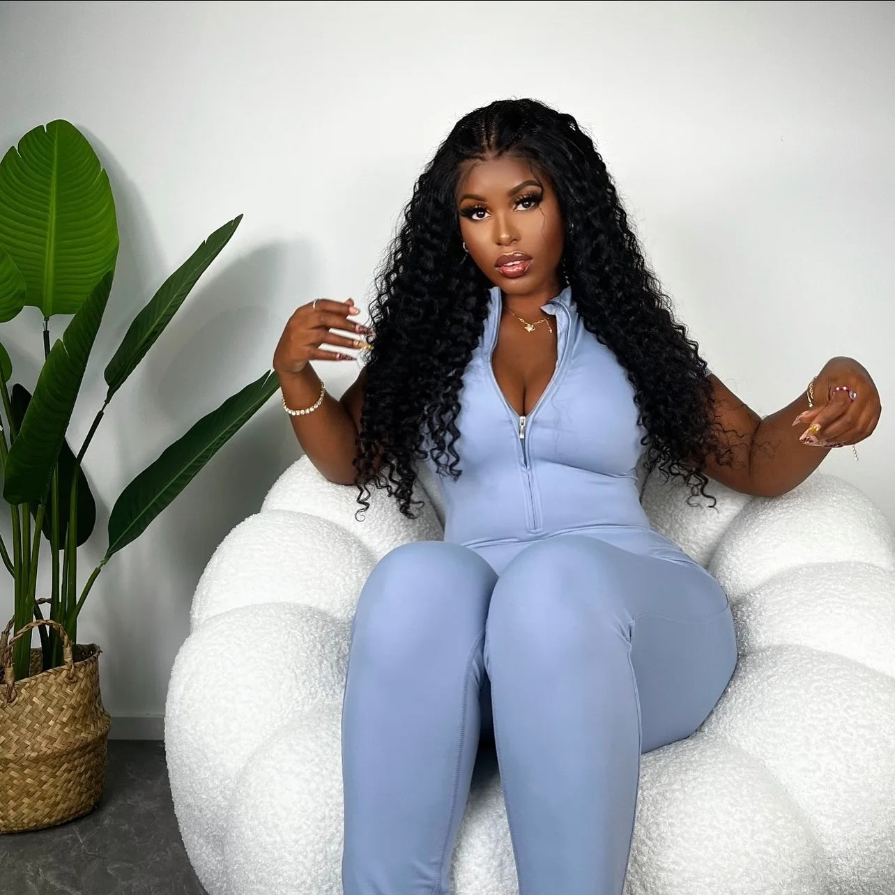 40–50 Inch Water Wave Curly Lace Front Wig | 300% Density 13x4 13x6 7x5 HD Glueless Brazilian Human Hair for Women