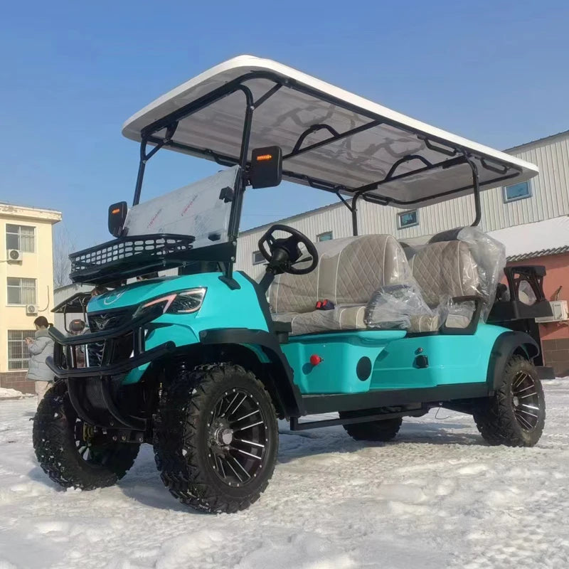 Street Legal 4-Seater Electric Golf Cart — 72V Lithium Battery, 5kW AC Motor