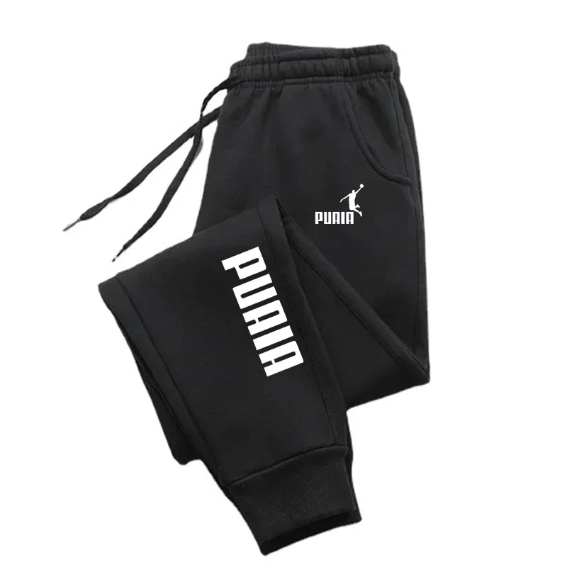 Men's Sport Jogging Trousers — Loose Fit Solid Color Streetwear Sweatpants