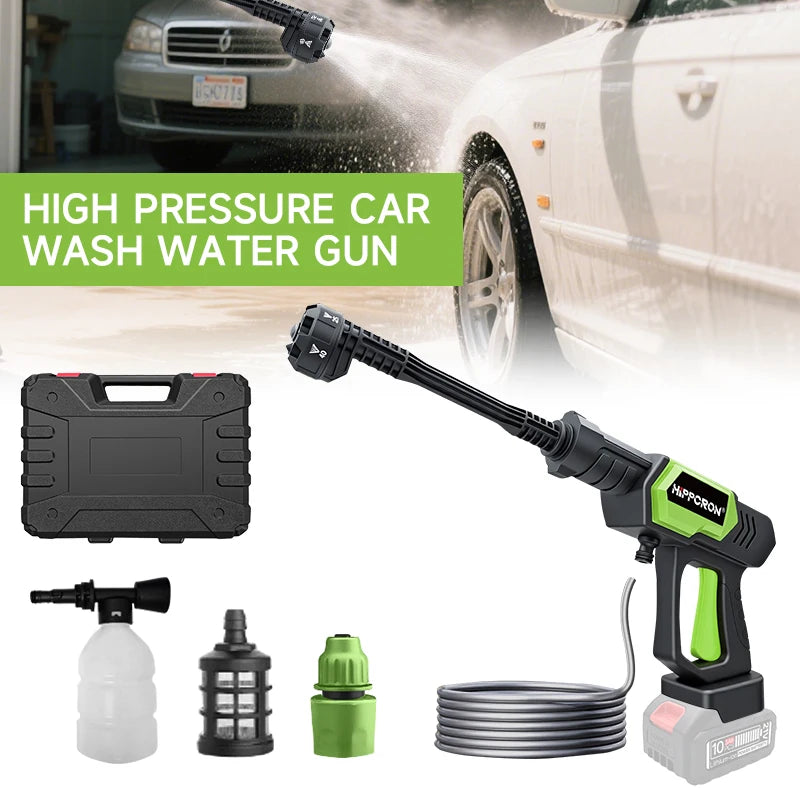 1450PSI Cordless Pressure Washer – 6-in-1 Adjustable Nozzle, Portable All-in-One for Car, Home & Garden (Battery Not Included)