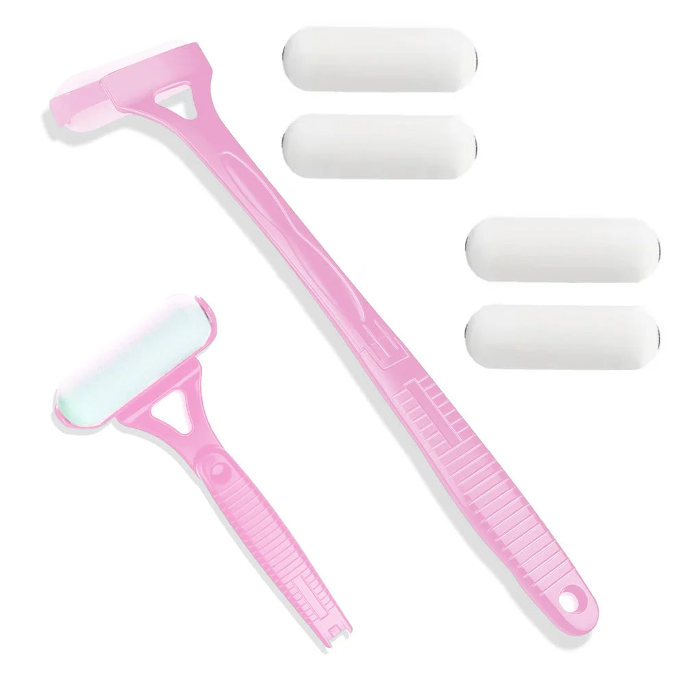 Long Handle Lotion Applicator Stick – Foldable Self-Sunscreen & Tanning Back Applicator with 2 Heads