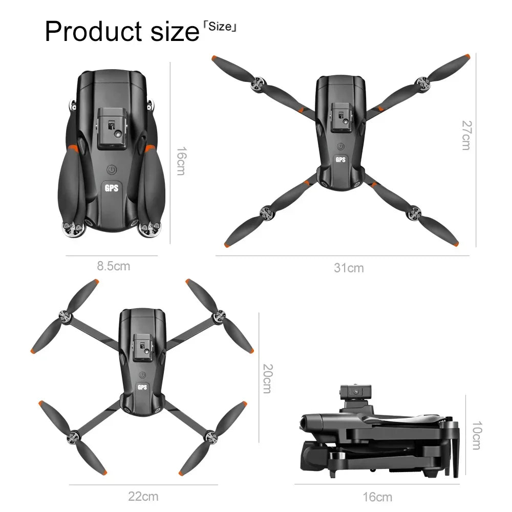 V198MAX GPS Return Drone with Screen Remote