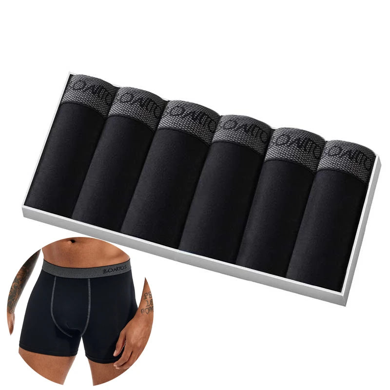 Men's Cotton Stretch Boxer Briefs, 6-Pack
