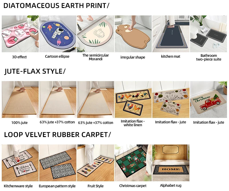 Cartoon Plush Bedside Floor Mat – Non-Slip Long Strip Rug for Bedroom, Sofa & Coffee Table