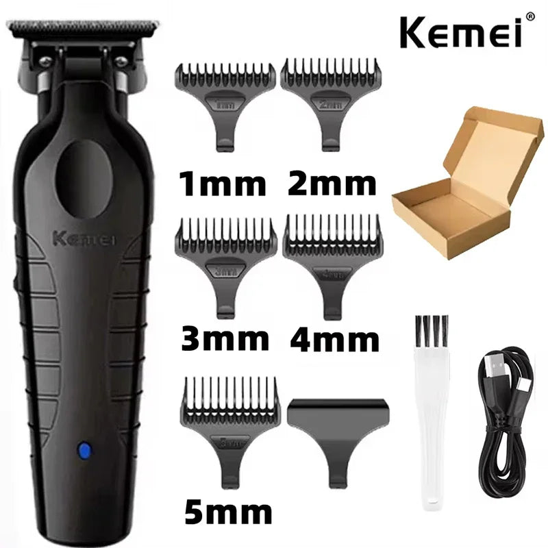 Kemei KM-2299 Cordless Hair Clipper – USB Fast Charge, 180-Min Runtime, Auto Power Adjust