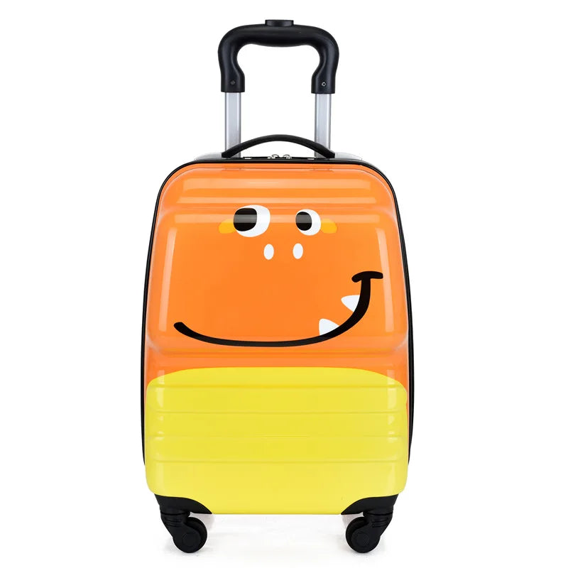 18" 3D Animal Kids Spinner Suitcase — ABS Hard Shell Carry-On for Young Travelers