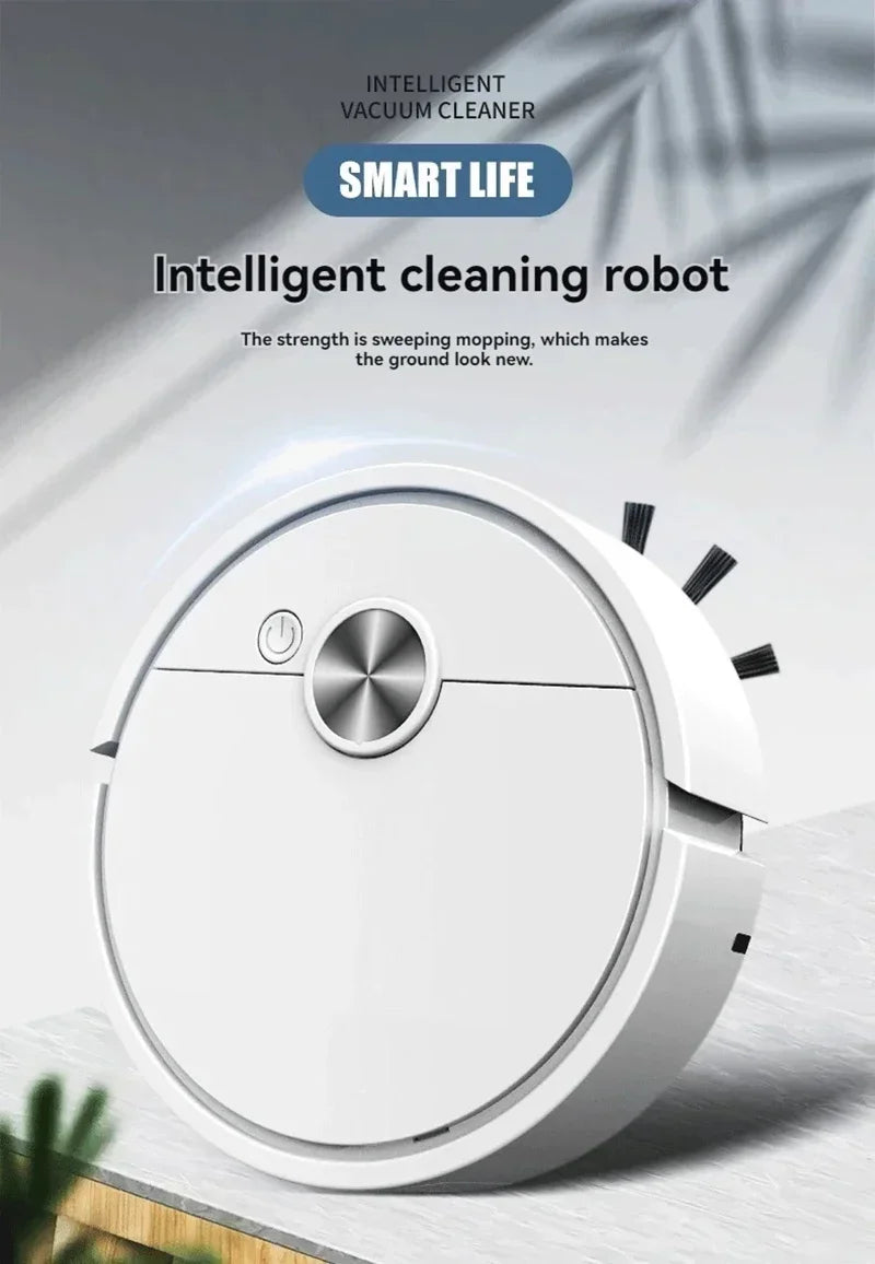 2026 Model 5-in-1 Smart Sweeping Robot Vacuum – USB Charging Auto Sweep, Mop & Suction