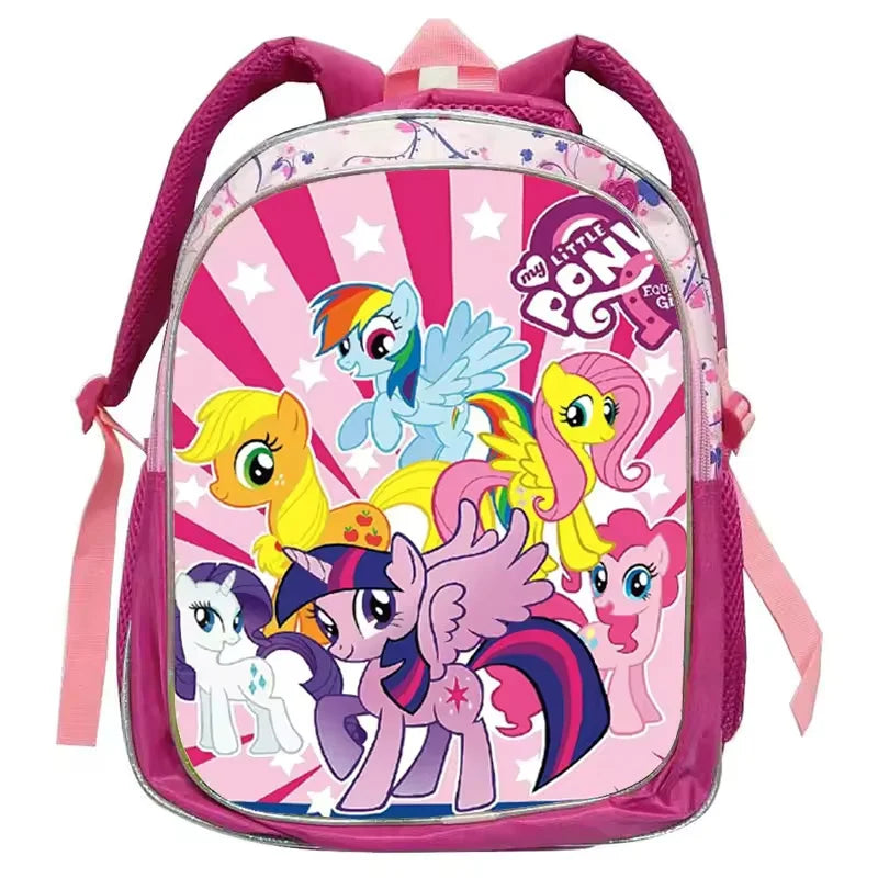 My Little Pony Rainbow Equestria Leather Backpack – Kids Kindergarten School Bag