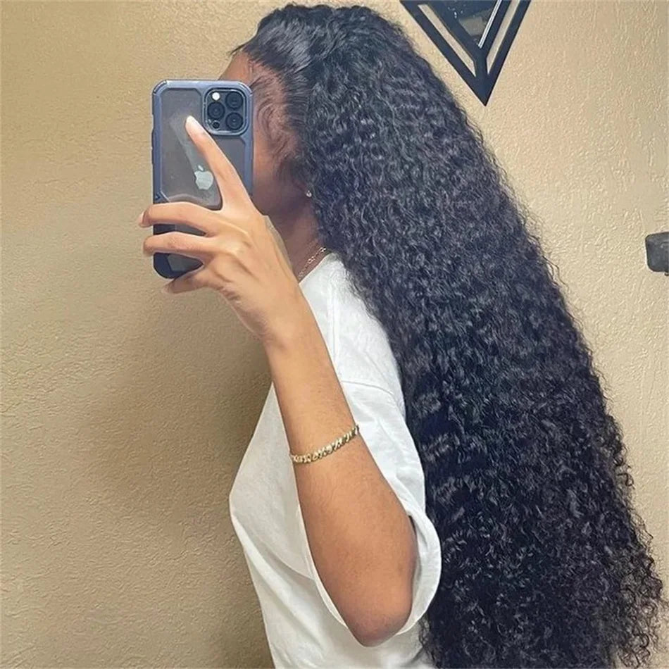 Rosabeauty 34 36inch Hd 13x4 13x6 Curly Wigs Deep Wave Frontal Wig Brazilian Curly Human Hair Wig Loose Water Wave Wig For Women