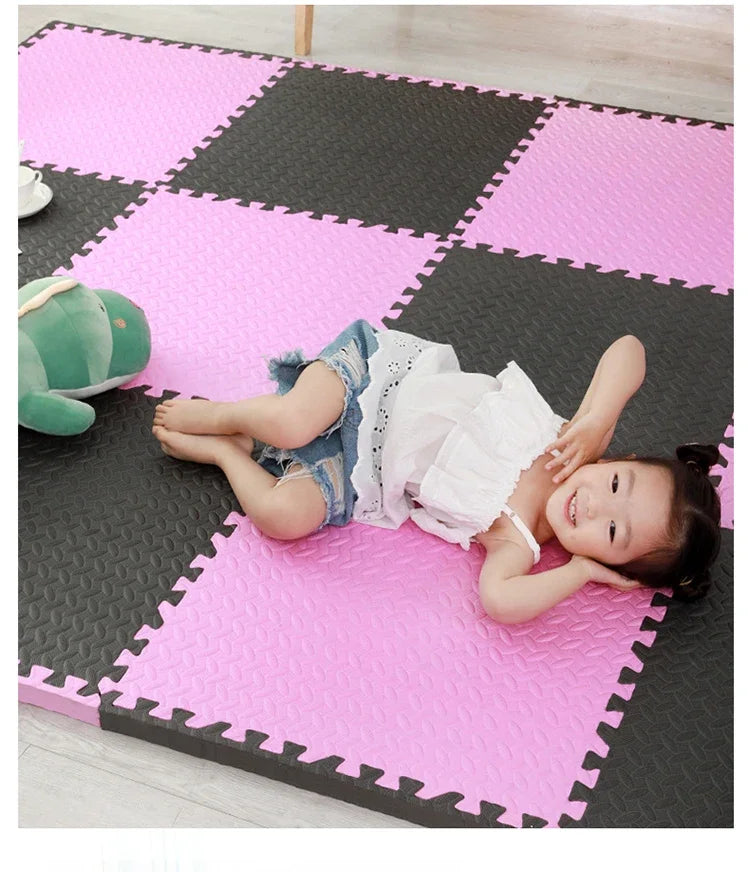 EVA Foam Baby Puzzle Play Mat – 8-16 Piece Kids Floor Carpet & Educational Toy, 30x1cm Tiles