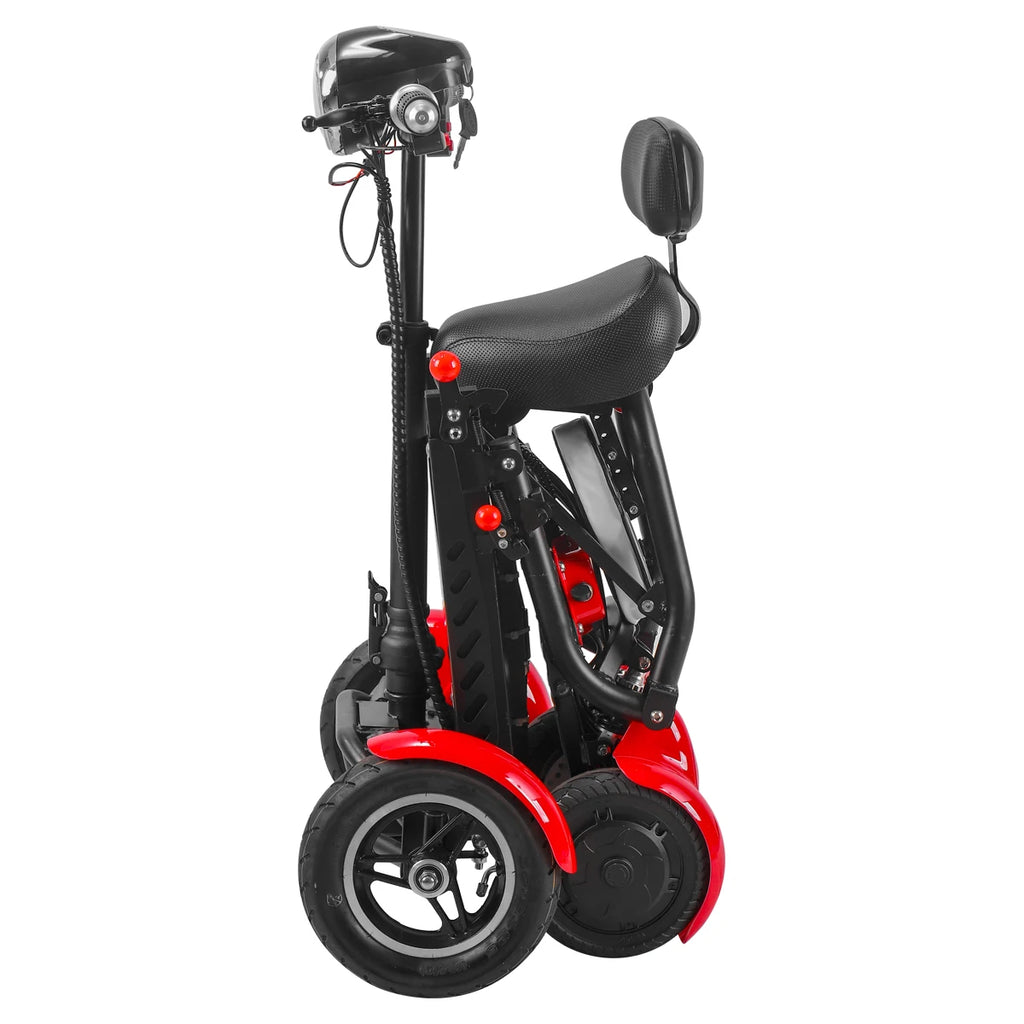 4-Wheel Mobility Scooter for Seniors, Foldable Electric Travel Scooter
