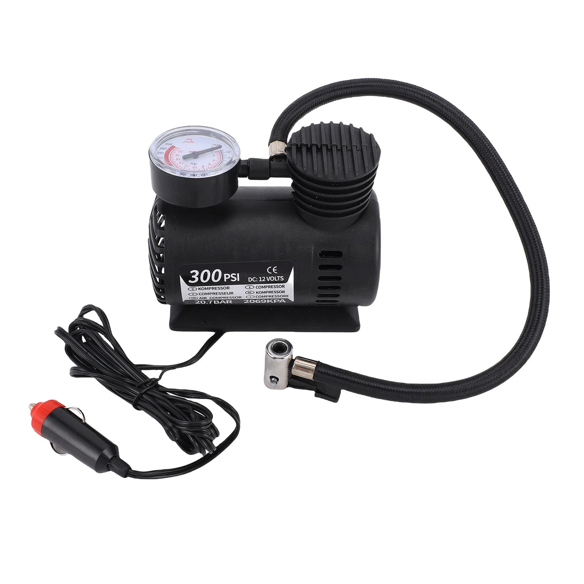 12V Portable Air Compressor for Bike Tires and Sports Balls