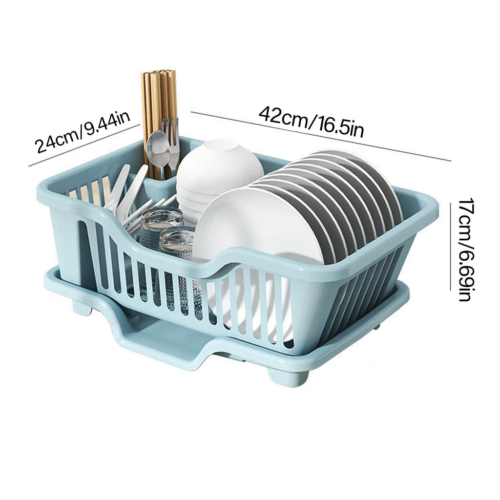 Kitchen Sink Drain Bowl Rack – Countertop Tableware Organizer for Plates, Bowls, Chopsticks & Spoons