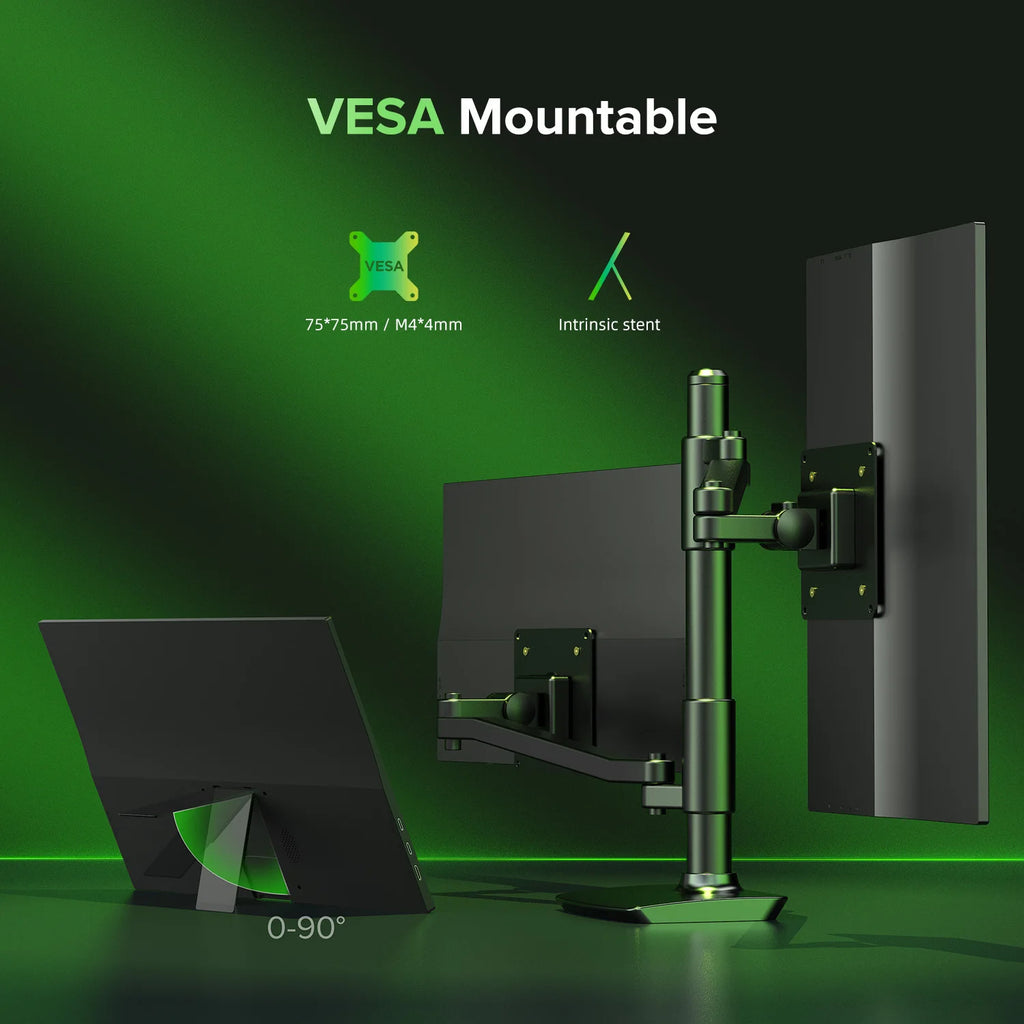 15.6-Inch Portable Monitor – Full HD IPS & Adjustable Stand
