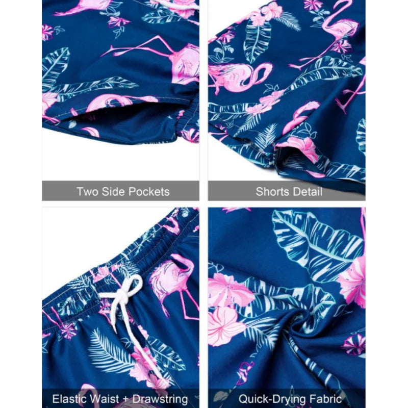 Men's Leopard Print Short Sleeve Shirt & Shorts Set – Breathable Beach Style Summer 2-Piece