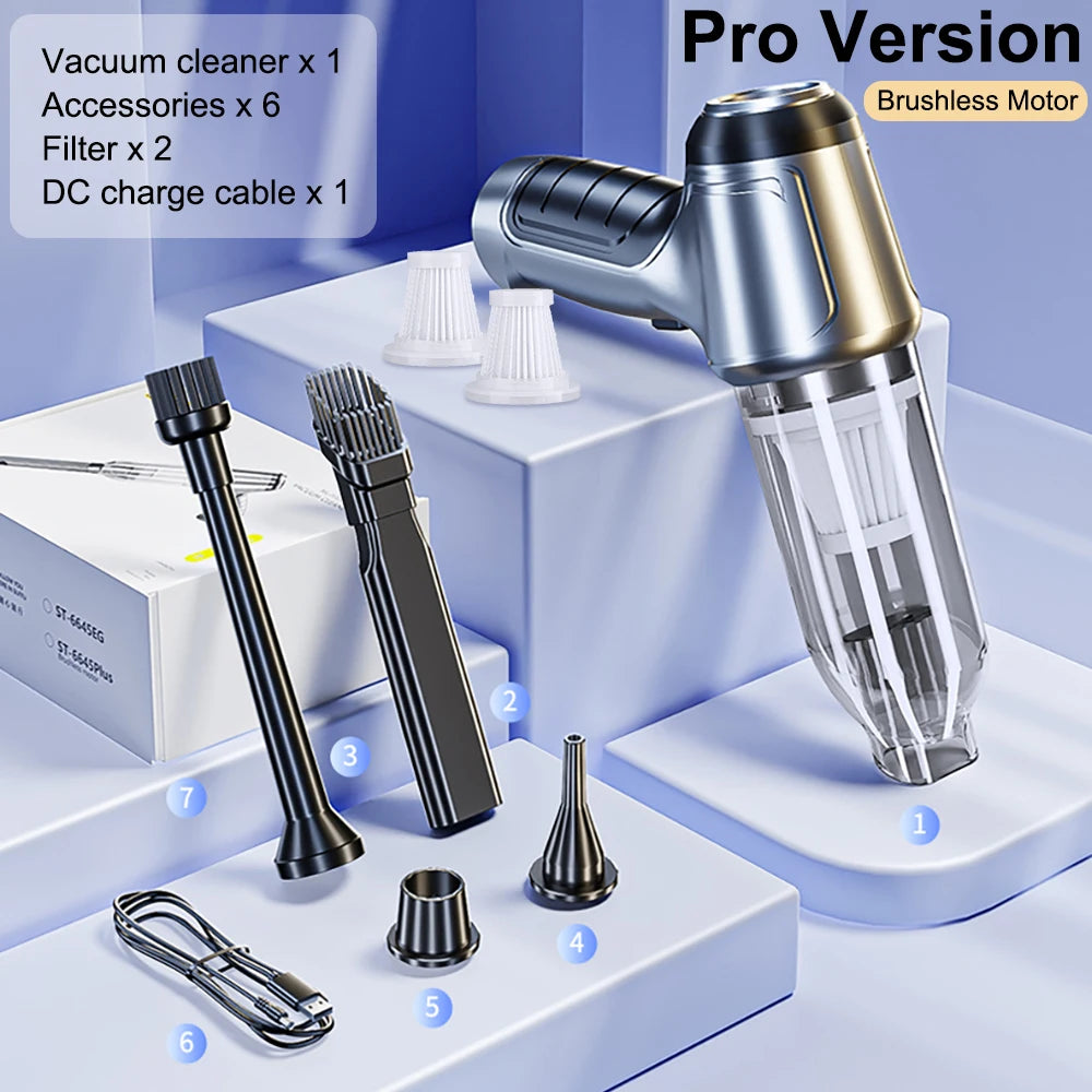 Wireless Car Vacuum Cleaner – 95000PA Strong Suction Handheld Mini Blower for Car & Home