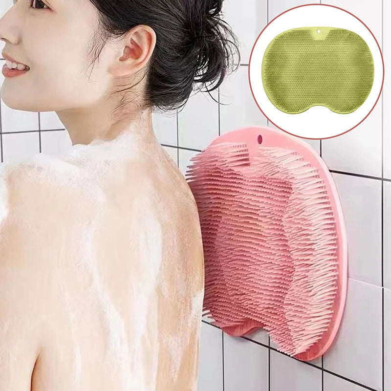 Exfoliating Shower Massage Mat – Non-Slip Bath Scrub Pad with Suction Cups for Foot & Body
