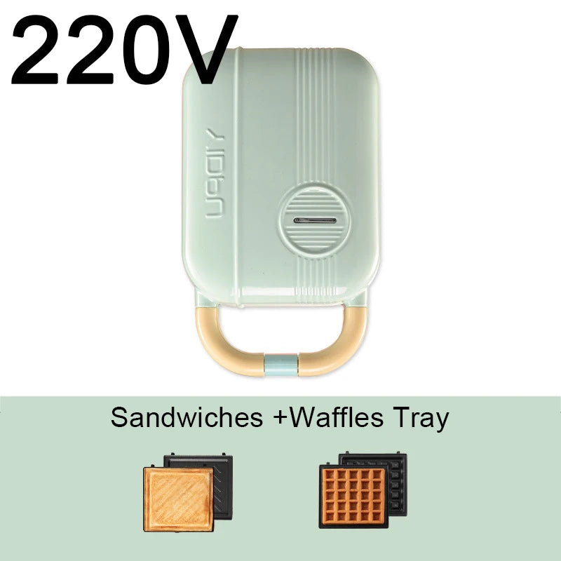 Mini Sandwich Maker & Breakfast Multi Cooker – Electric Toaster, Pancake, Waffle & Donut Maker for Kitchen