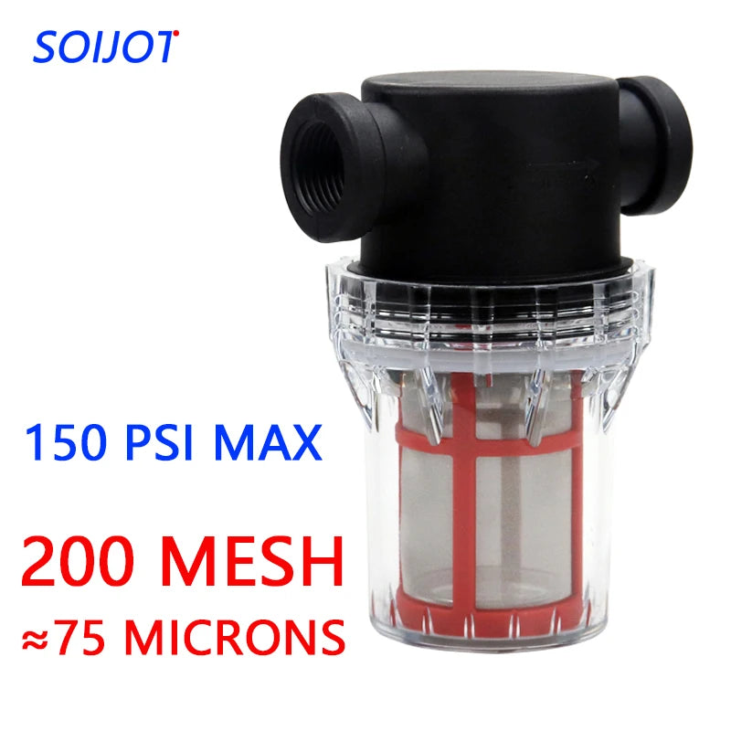 Garden Irrigation Water Pipe Filter — 1/2" to 1"