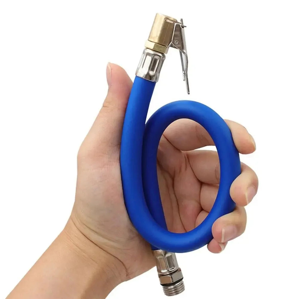 Tire Inflator Hose Extension with Locking Air Chuck