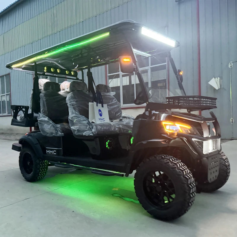 Street Legal 4-Seater Electric Golf Cart — 72V Lithium Battery, 5kW AC Motor