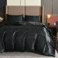 Satin Solid Color Duvet Cover Set – Silky Soft 3-Piece Bedding, 8 Colors & 11 Sizes