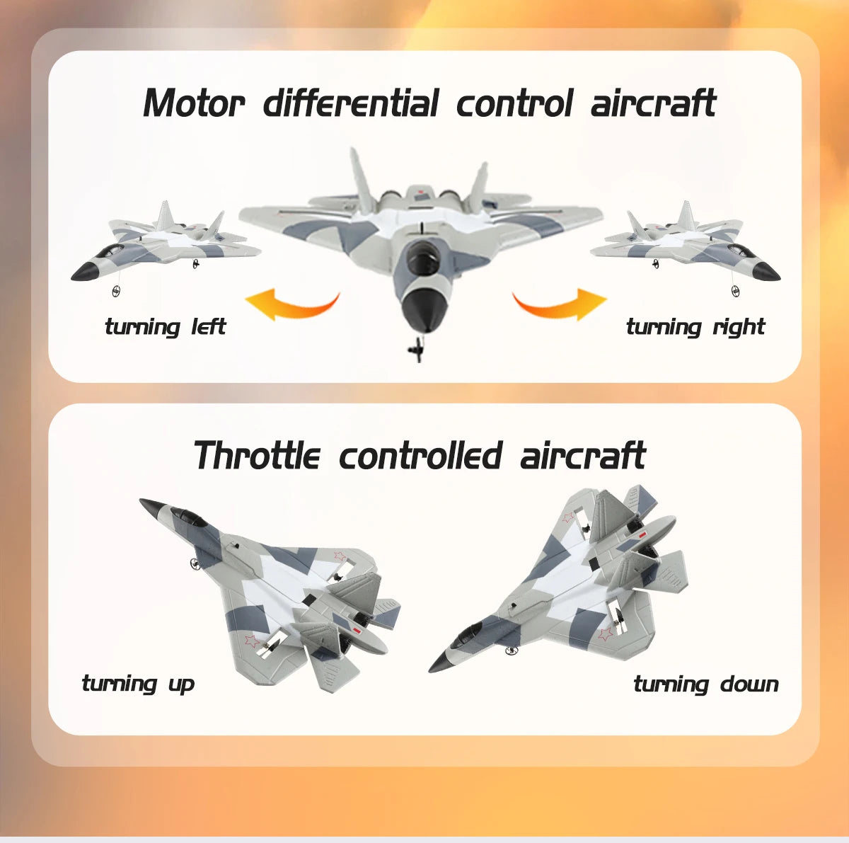 SU35 2.4G RC Foam Fighter Glider Airplane – Remote Control EPP Fixed Wing Plane