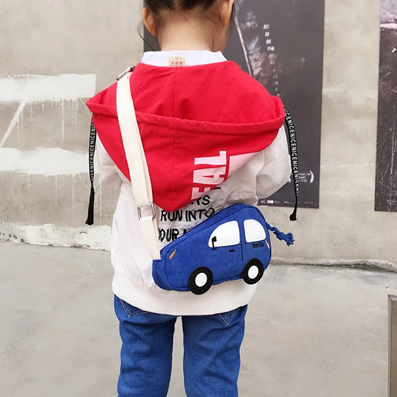 Cute Car Shape Mini Crossbody Messenger Bag – Cartoon Novelty Shoulder Bag for Women