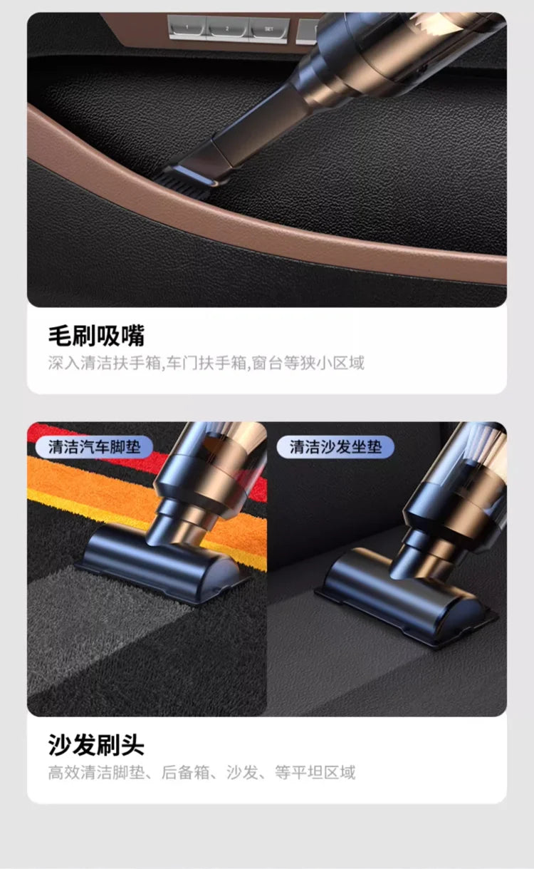 Mini Wireless Handheld Vacuum Cleaner – Powerful Suction for Car & Home Appliance Cleaning