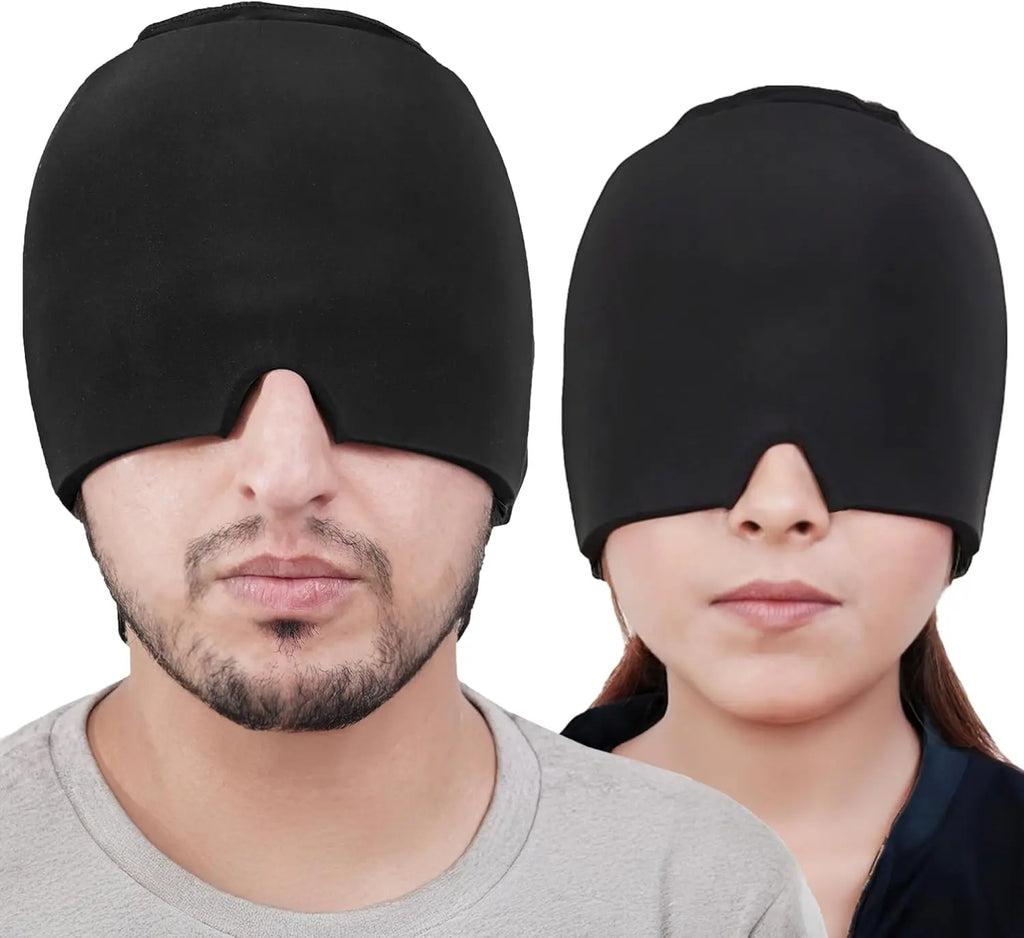 Gel Ice Cap Head Wrap — Cooling & Massage Eye Mask