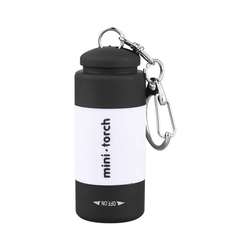 USB Mini Keychain Flashlight – Rechargeable EDC Torch, Waterproof, 16 Colors, Pocket-Sized LED Light