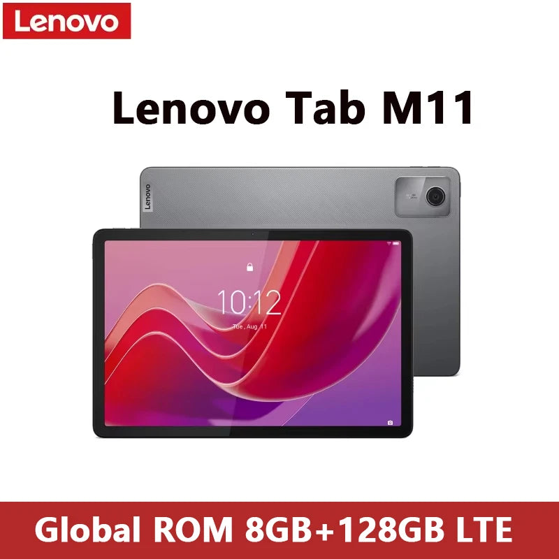 Lenovo Tab M11 11" Android 13 Tablet – 8GB RAM, 128GB, 4G LTE, Widevine L1, 7040mAh