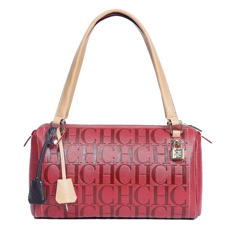 CH Niche Brand PU Bucket Bag – Large Capacity Letter Print Classic Handbag for Women 2026