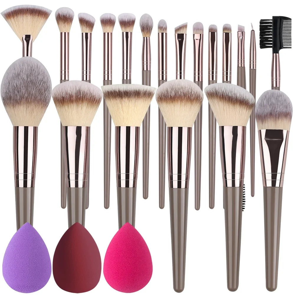 Super Soft Detail Makeup Brush Set — Blush, Highlighter, Foundation & Eyeshadow