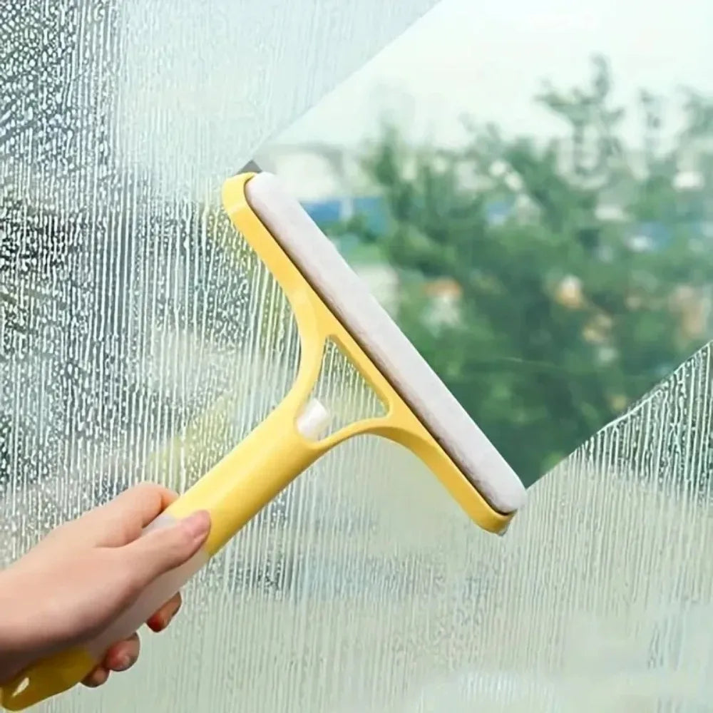 3-in-1 Multifunctional Glass & Window Cleaner with Built-In Spray Bottle