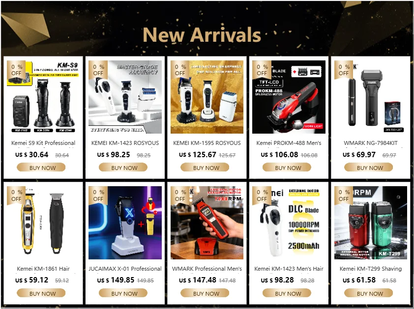 ROSYOUS Professional Brushless Hair Clipper – DLC Blade, LED Display, Base Charger, 240-Min Runtime