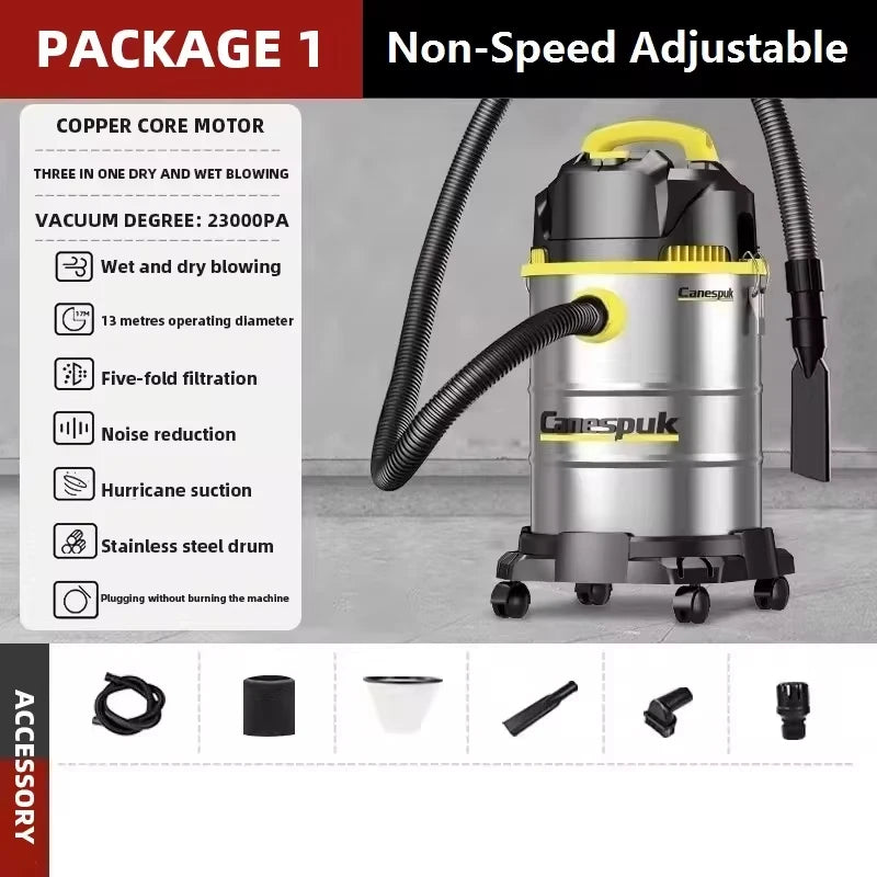 25L / 40L Wet & Dry 3-in-1 Vacuum Cleaner — High Power Commercial & Industrial Shop Vac for Car, Hotel & Home