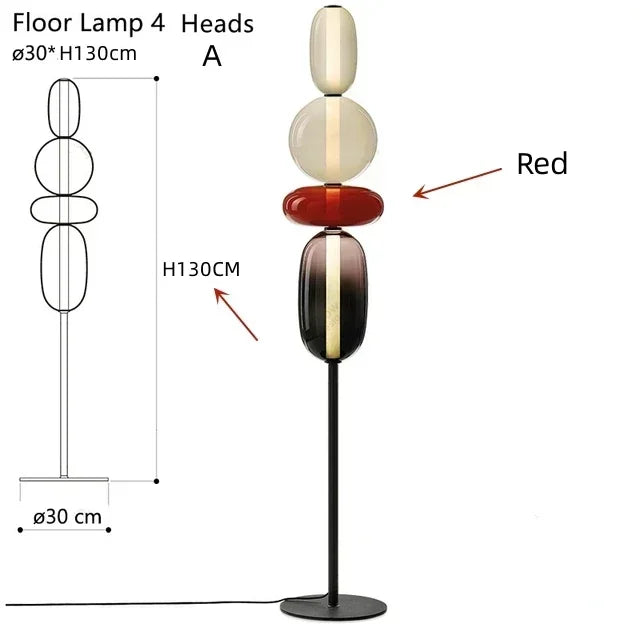 Colored Glass Lamp – Table & Floor Designs