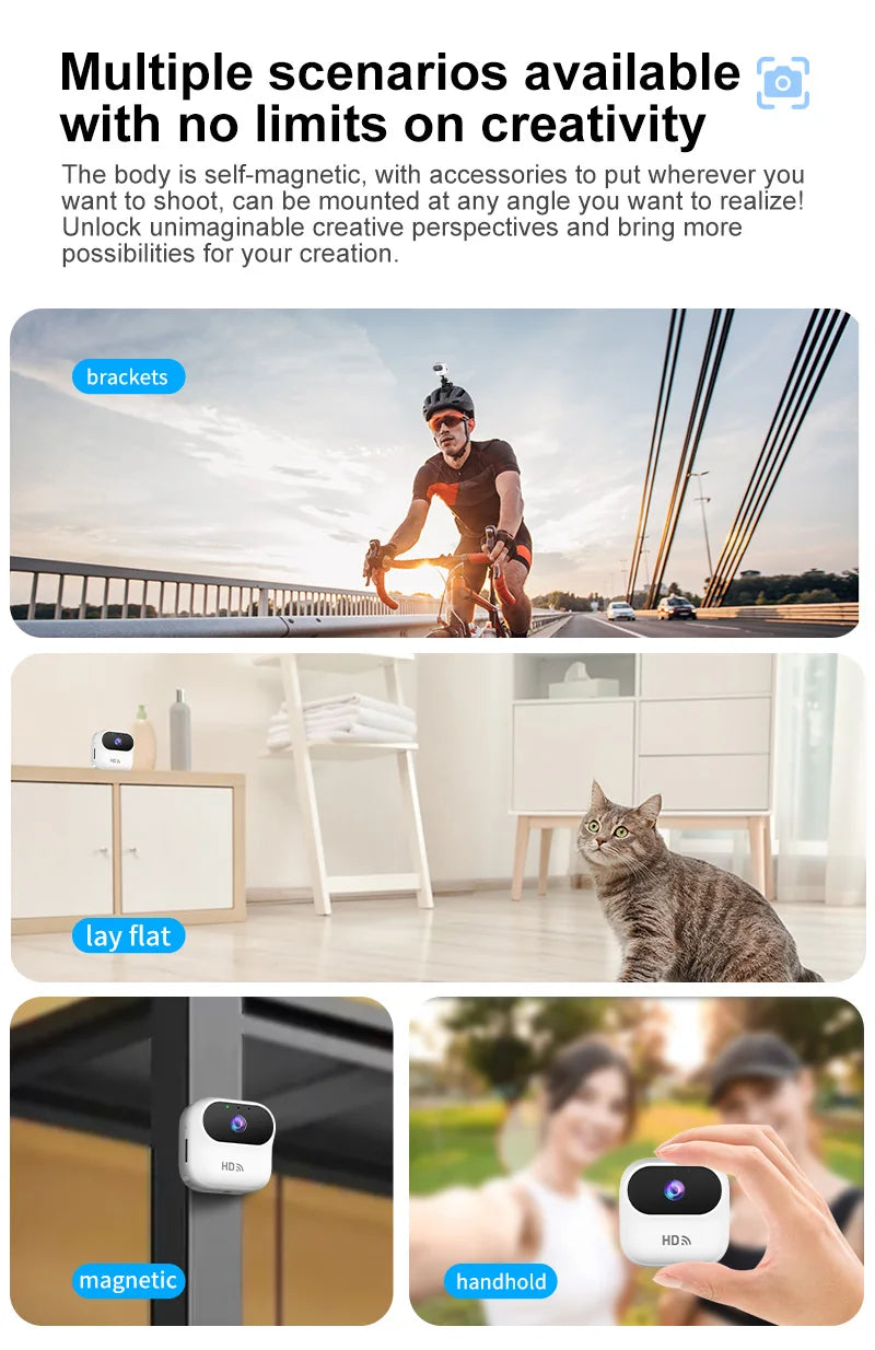HD Mini WiFi Security Camera – 1080P Motion Tracking Smart Home Surveillance