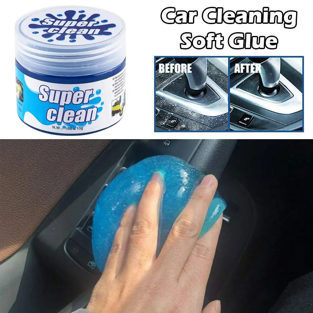 Car Interior Cleaning Soft Gel Duster – Dashboard, Air Vent & Laptop Keyboard Dust Remover