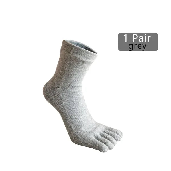 Men's Winter Five-Toe Socks, Single or 5-Pair Pack