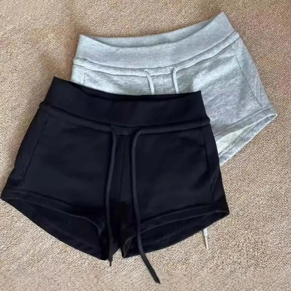 Women's Drawstring High Waist Shorts | Slim Fit Casual Summer Pajama Pants