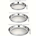 Stainless Steel Pizza Pans – Three-Piece Baking Set